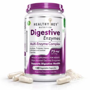 HealthyHey Digestive Enzymes Capsules 120 – Ayurvedic Herb