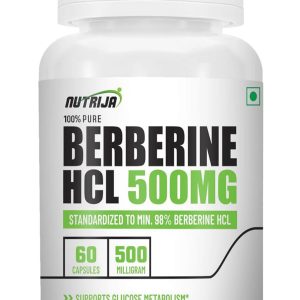 NutriJa Berberine HCL 98% Purified 500mg Capsules 30 – Ayurvedic Herb