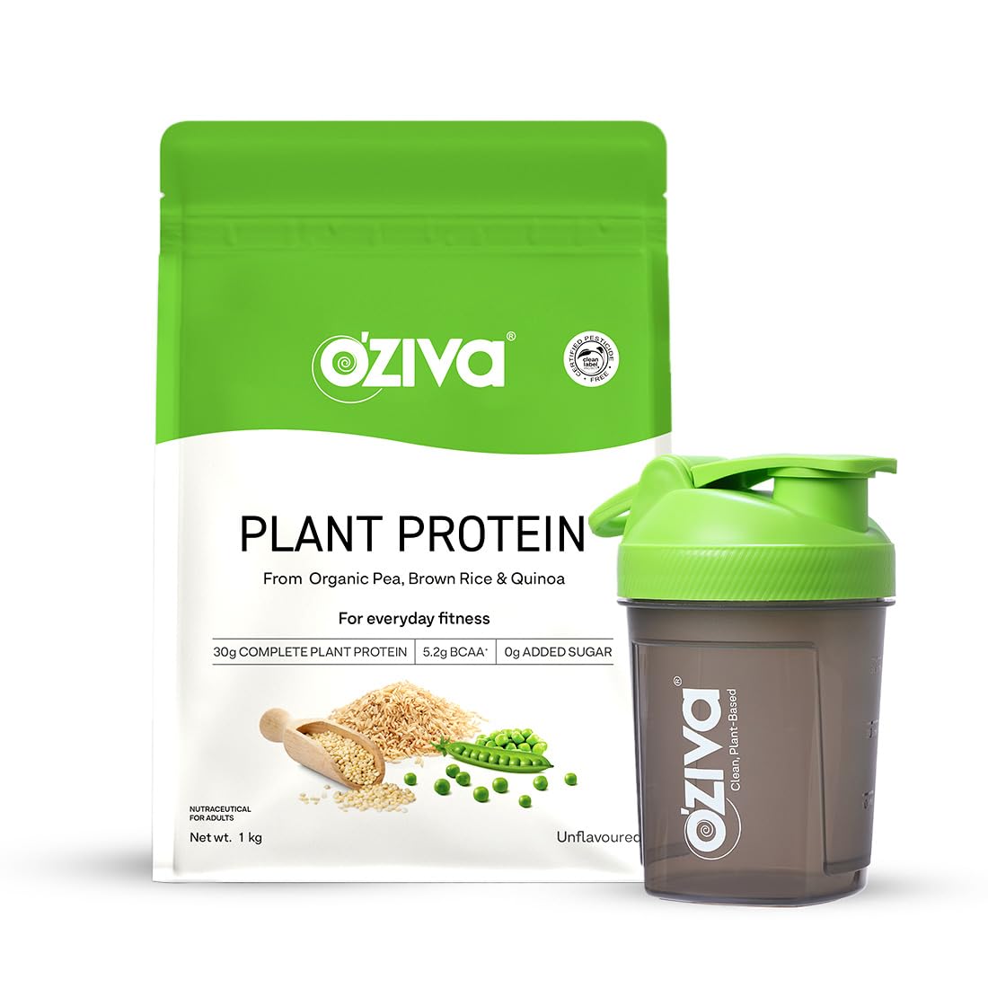 OZiva Plant Protein for Everyday Fitness Capsules 30g – Ayurvedic Herb