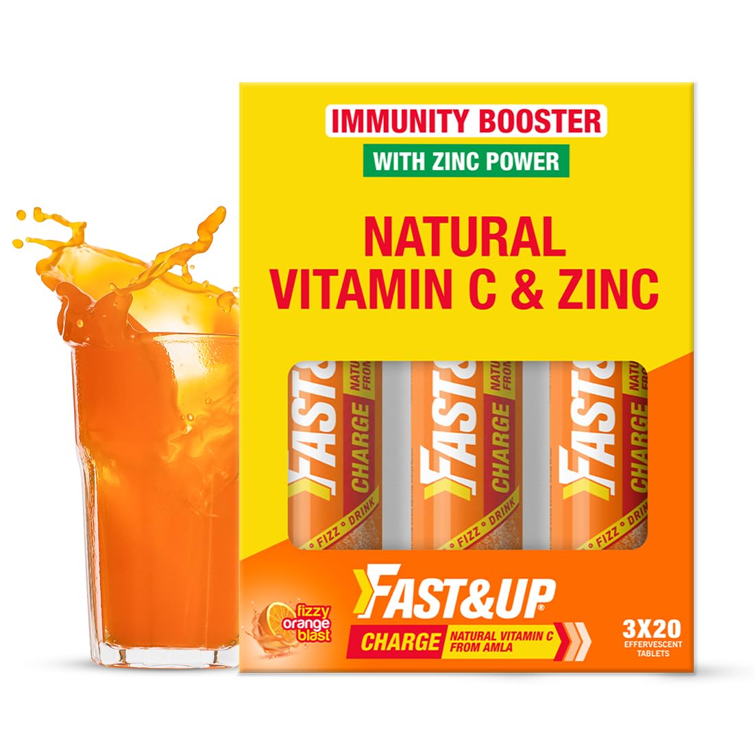 Fast&Up Charge Natural Vitamin C Effervescent Tablets – Vitamin Supplement