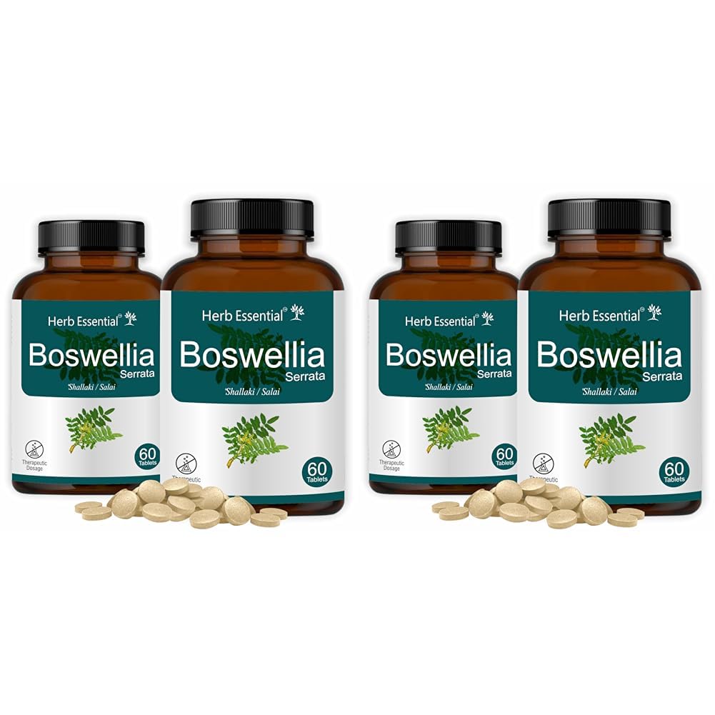 Herb Essential Boswellia Shallaki 500mg Tablets 60 – Boswellia serrata
