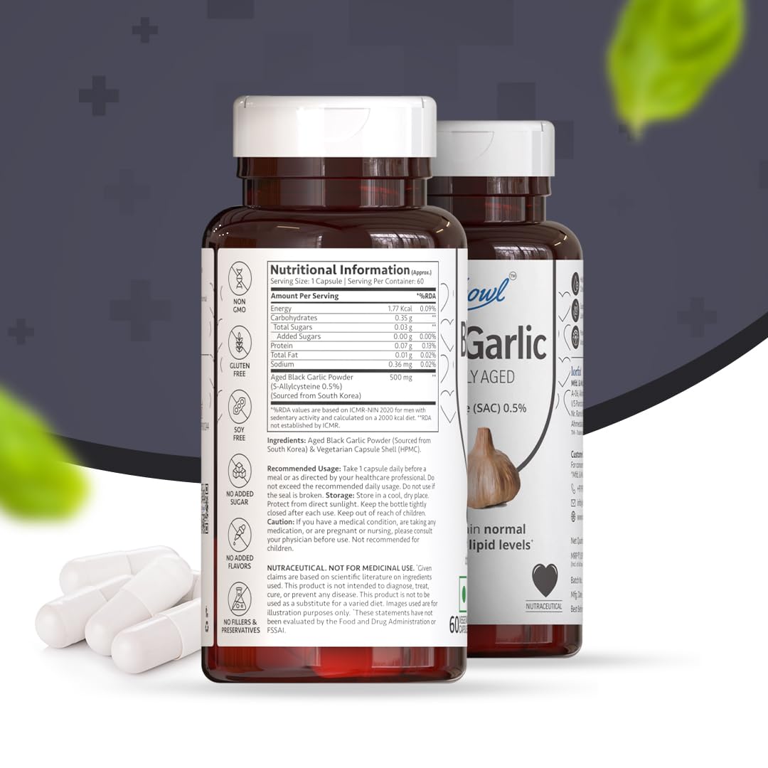 Black Garlic Capsules 60 – Allium sativum