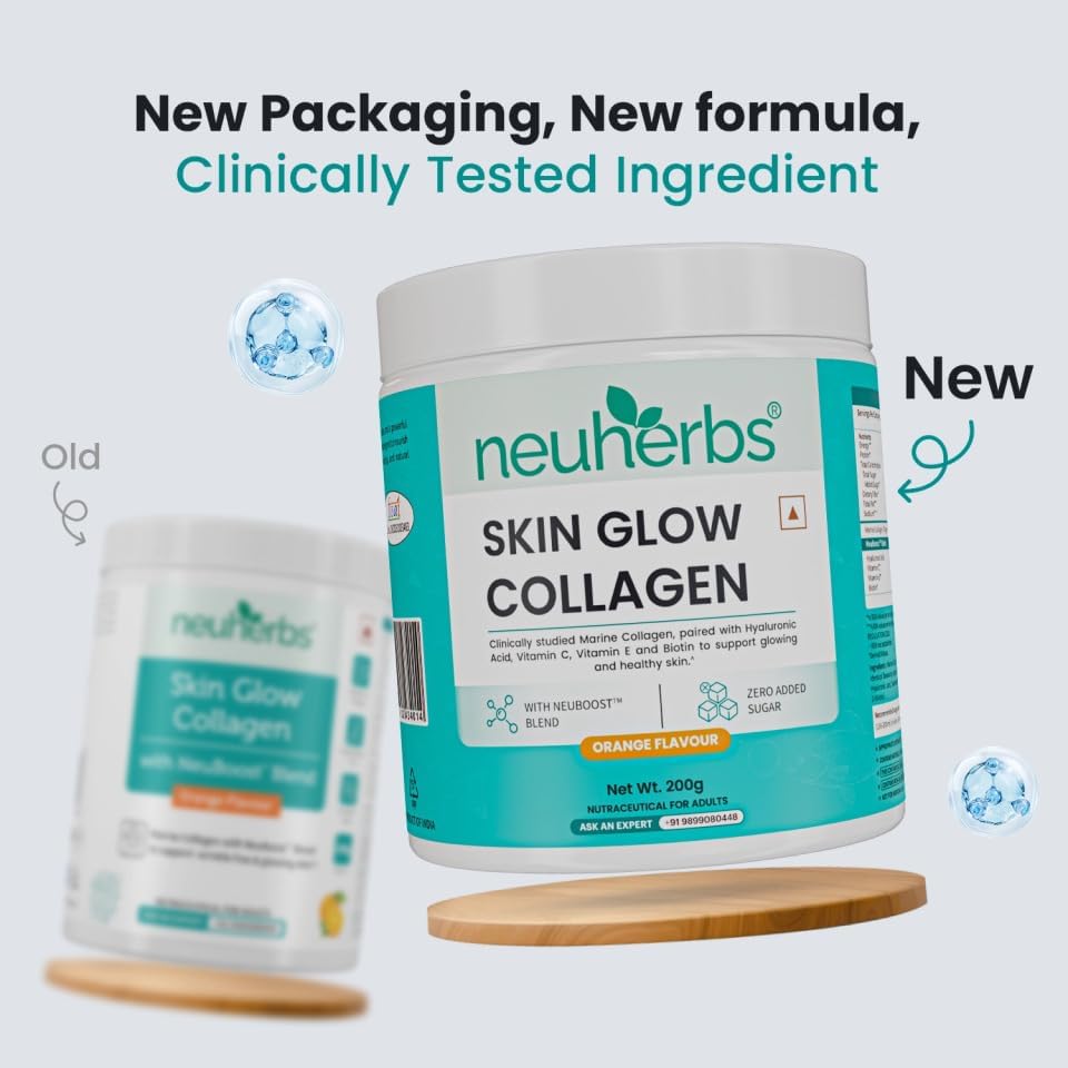 Neuherbs Marine Collagen with Biotin & Vitamin C Powder – Vitamin Supplement