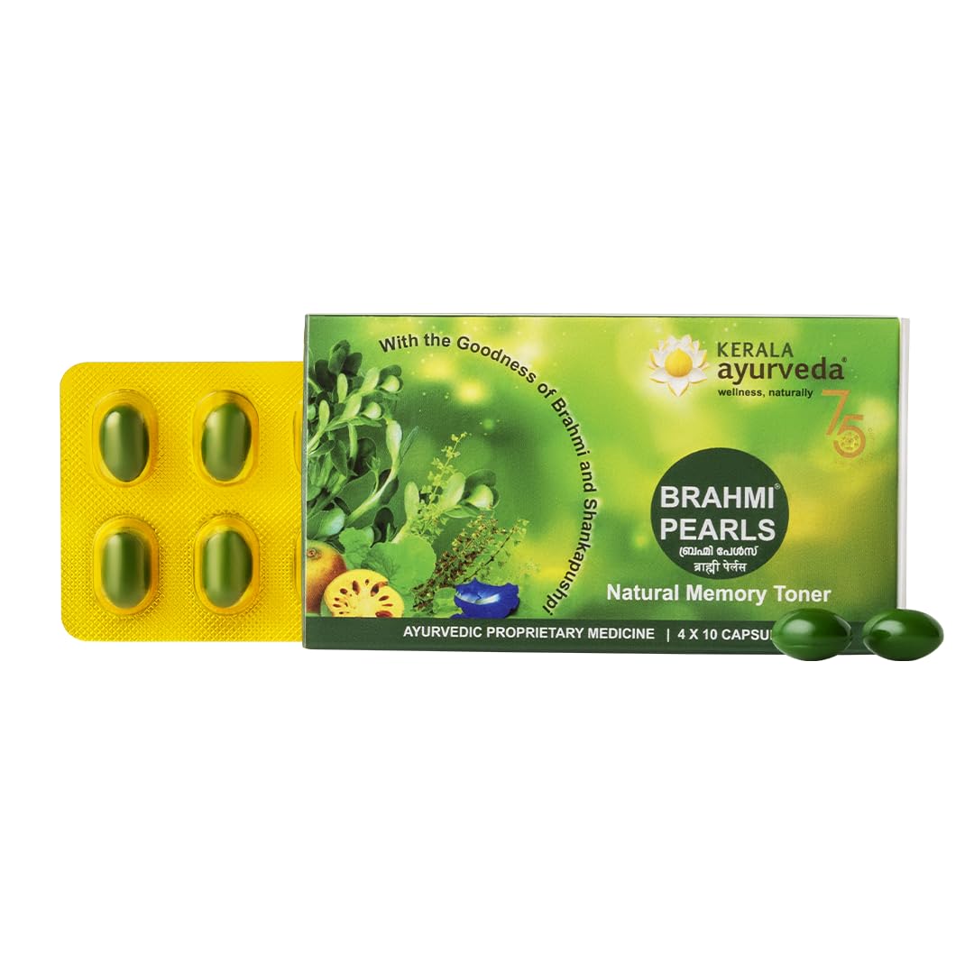 Kerala Ayurveda Brahmi Pearls Capsules 40 – Bacopa monnieri