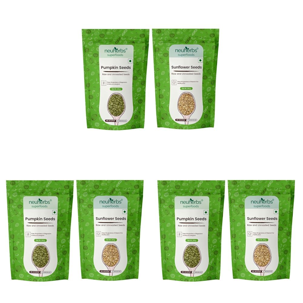 Neuherbs Raw Pumpkin Seeds Capsules 200g – Cucurbita pepo