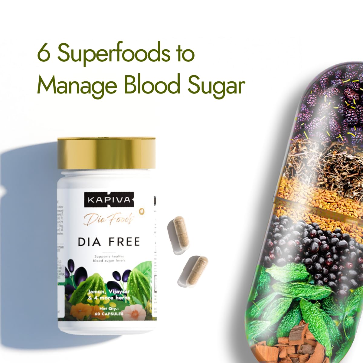 Kapiva Dia Free Capsules 60 – Ayurvedic Herb