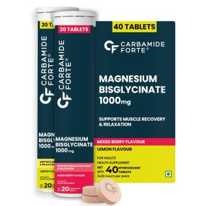 Carbamide Forte Magnesium Bisglycinate Effervescent 1000mg Tablets – Vegetarian Mineral