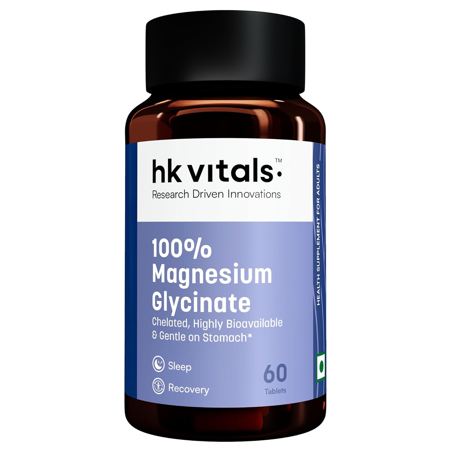 HK Vitals 100% Magnesium Glycinate Tablets – Vegetarian Mineral