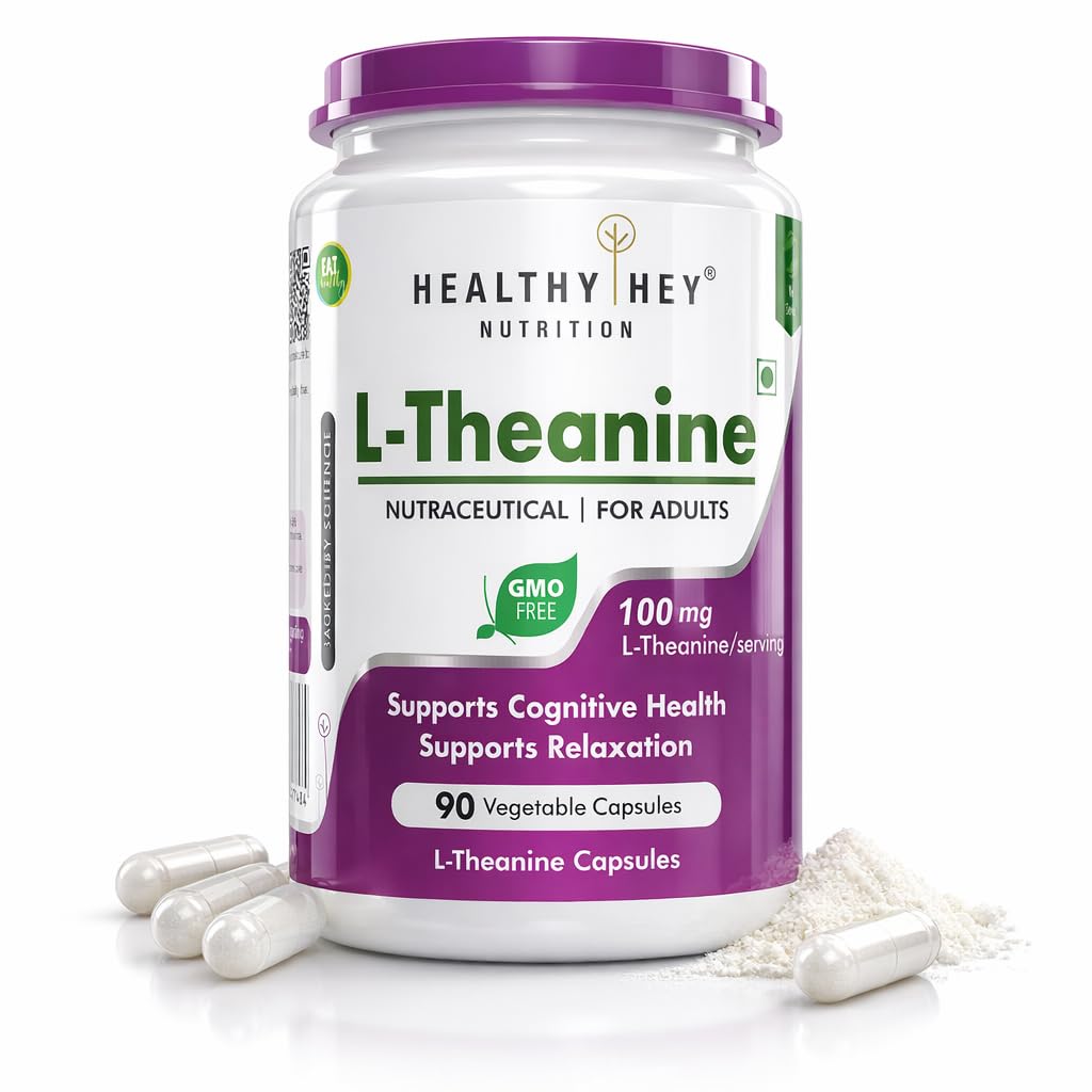 HealthyHey L-Theanine Capsules 120 – Amino Acid