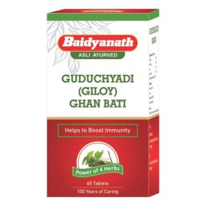 Baidyanath Guduchyadi Giloy Ghan Bati Tablets 60 – Tinospora cordifolia