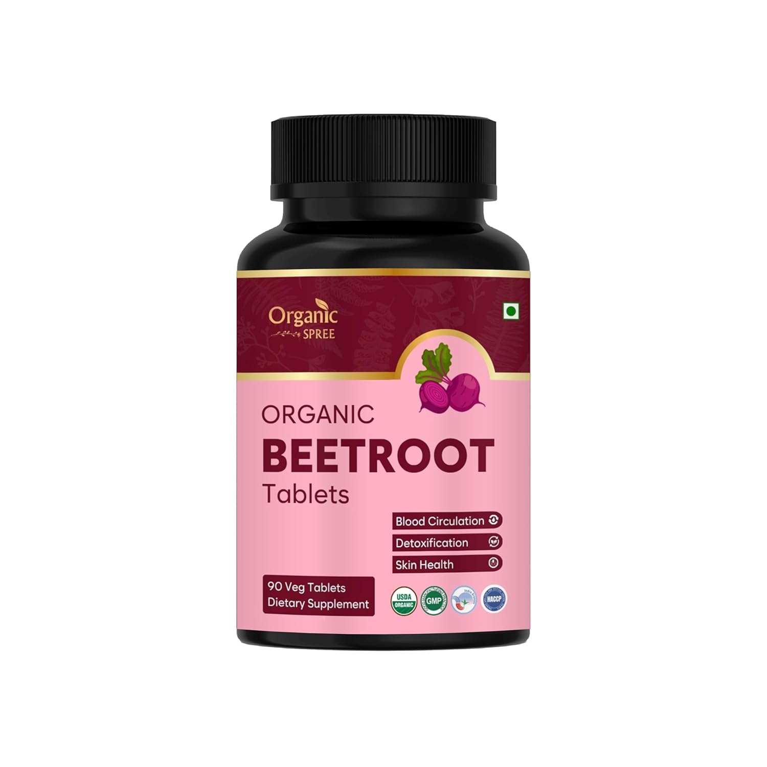 Organic Spree Organic Beetroot Tablets 90 – Beta vulgaris