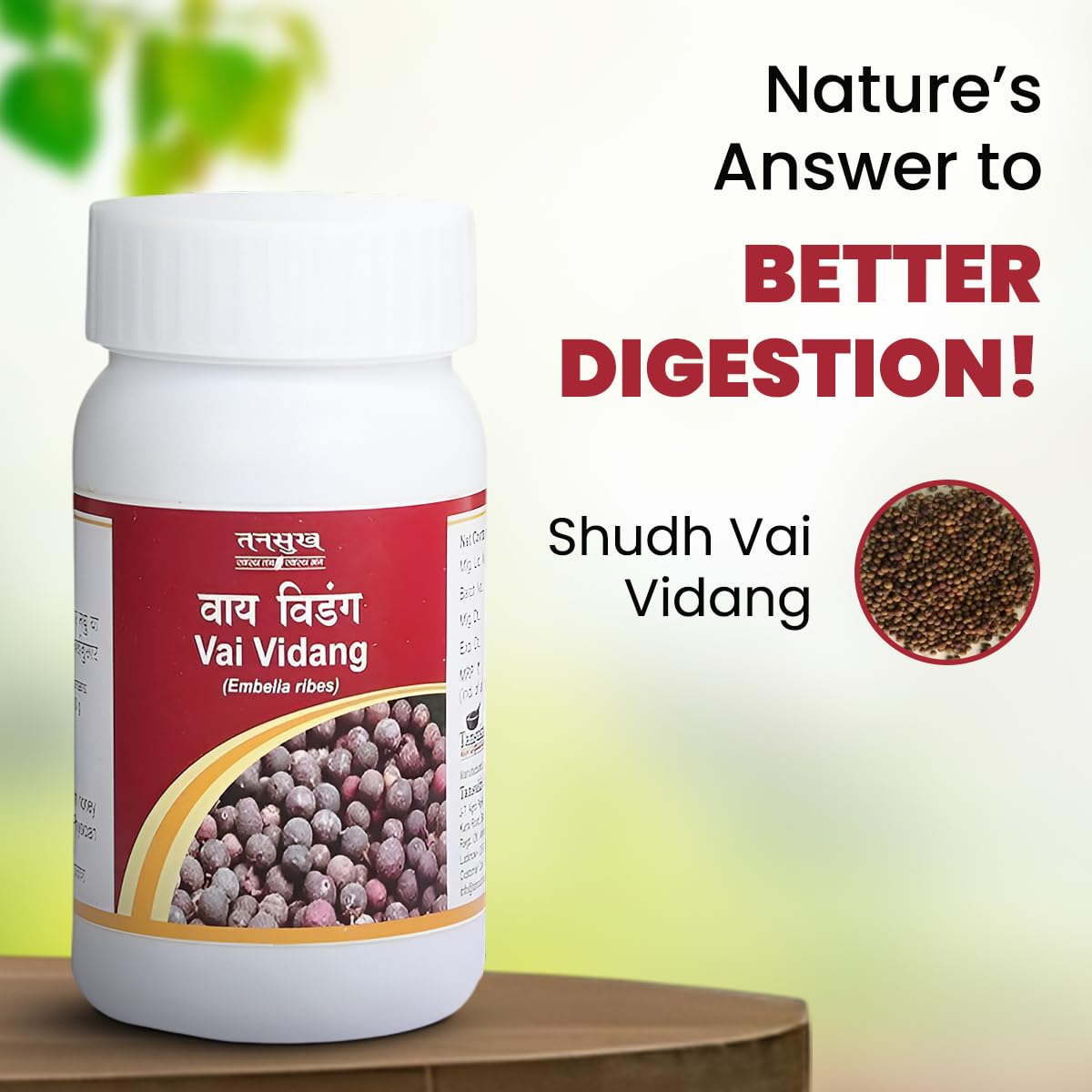 Tansukh Vidanga Churna — Powder 60g – Ayurvedic Herb