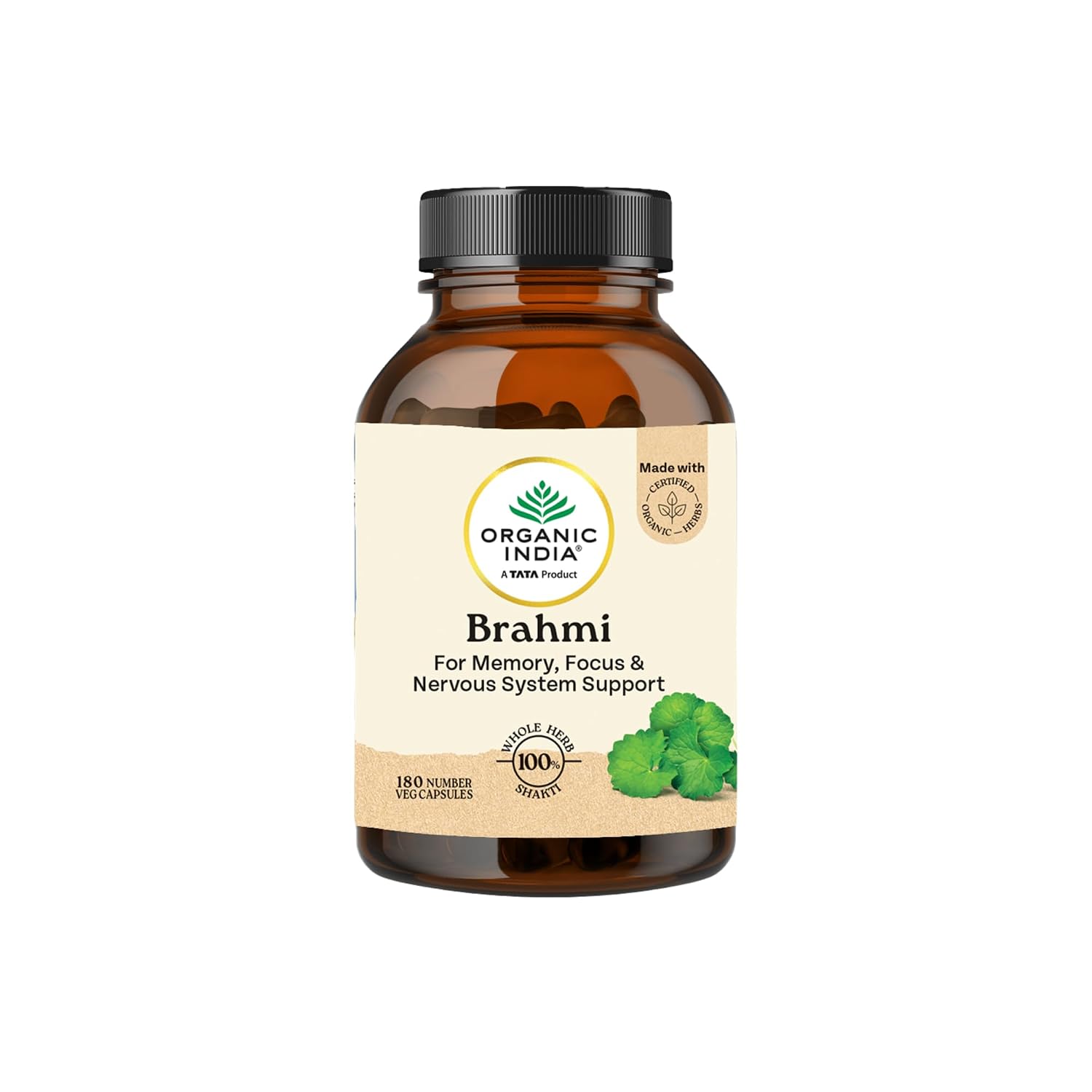 Organic India Brahmi Capsules 180 – Bacopa monnieri