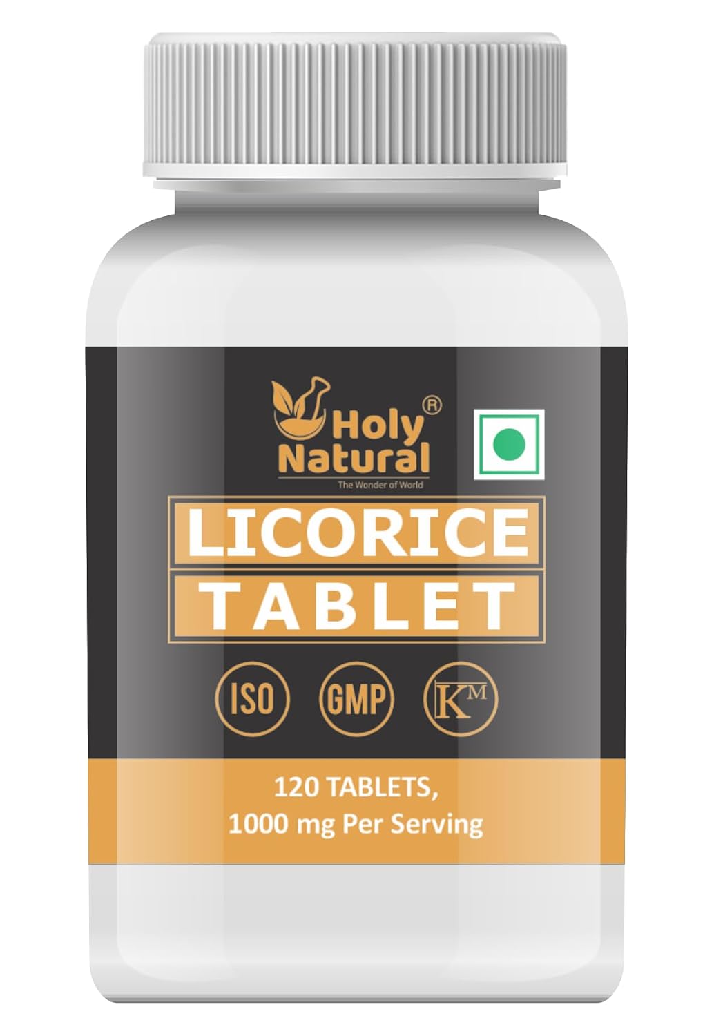 Holy Natural Licorice Root Tablets 120 – Glycyrrhiza glabra