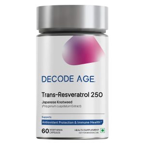 Trans-Resveratrol 500mg Capsules 60 – High-Strength Antioxidant Polyphenol
