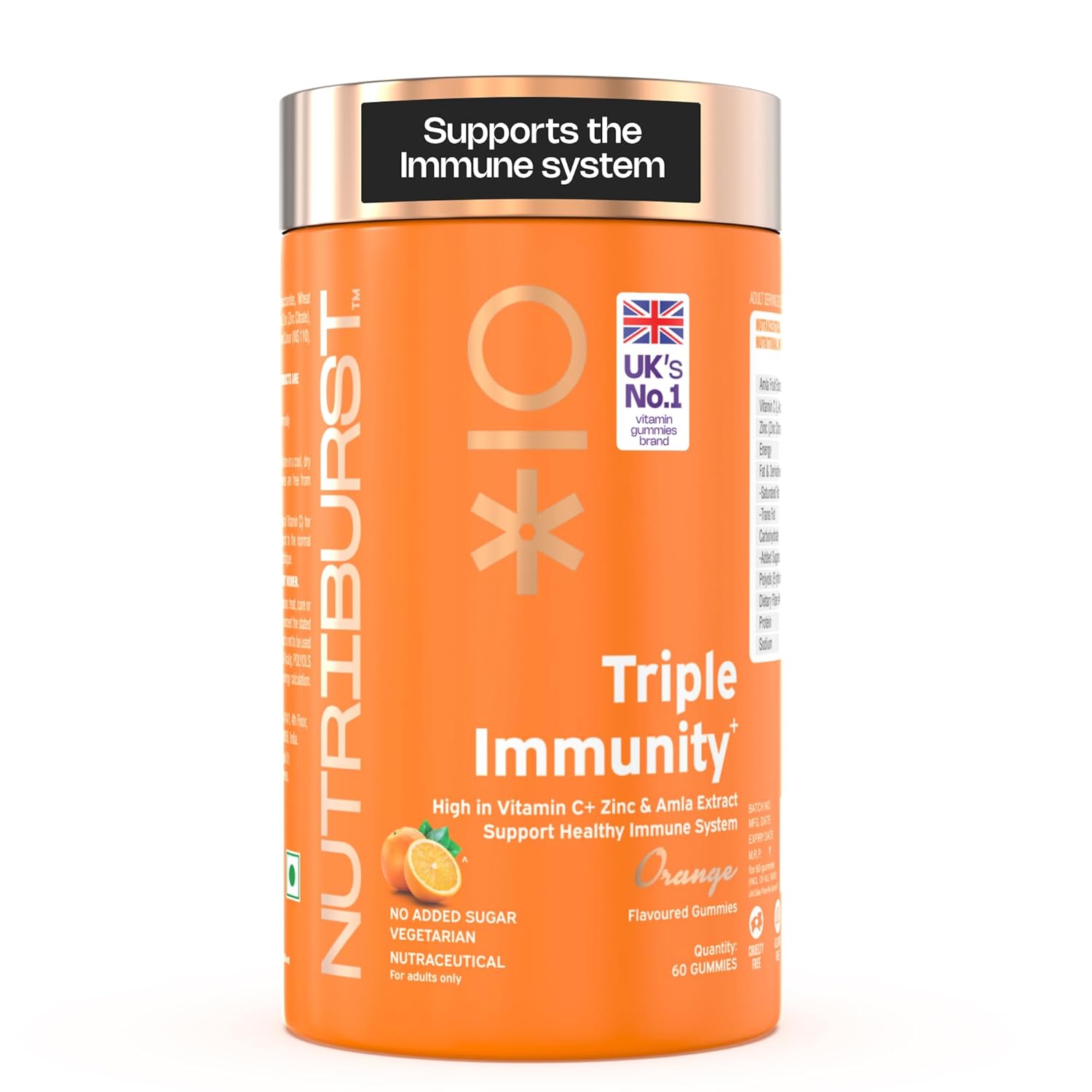 Nutriburst Vitamin C & Zinc Gummies – Vitamin Supplement