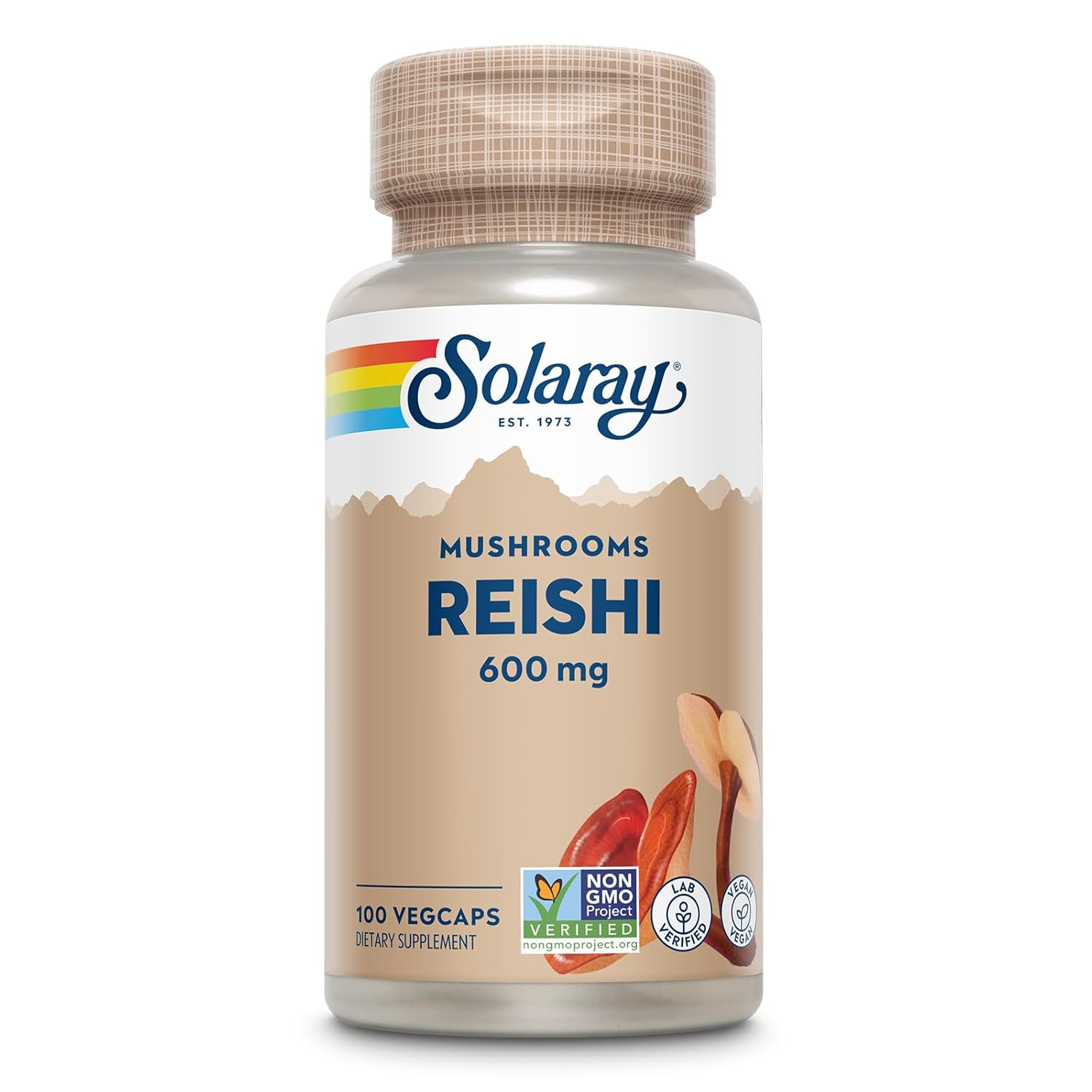 Solaray Reishi Mushroom 600mg Capsules 100 – Ganoderma lucidum