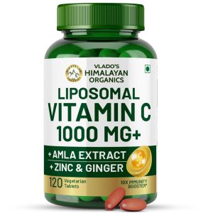 Himalayan Organics Liposomal Vitamin C with Amla & Zinc Tablets 120 – Vitamin Supplement