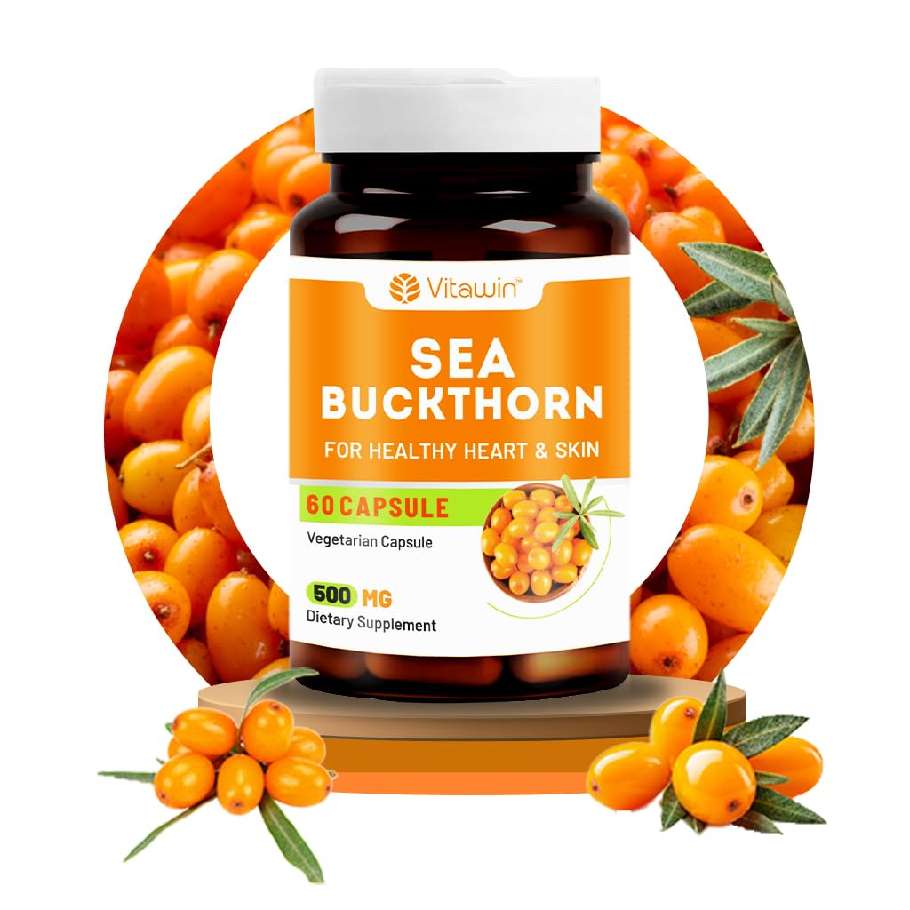 Sea Buckthorn 500mg Capsules – Hippophae rhamnoides