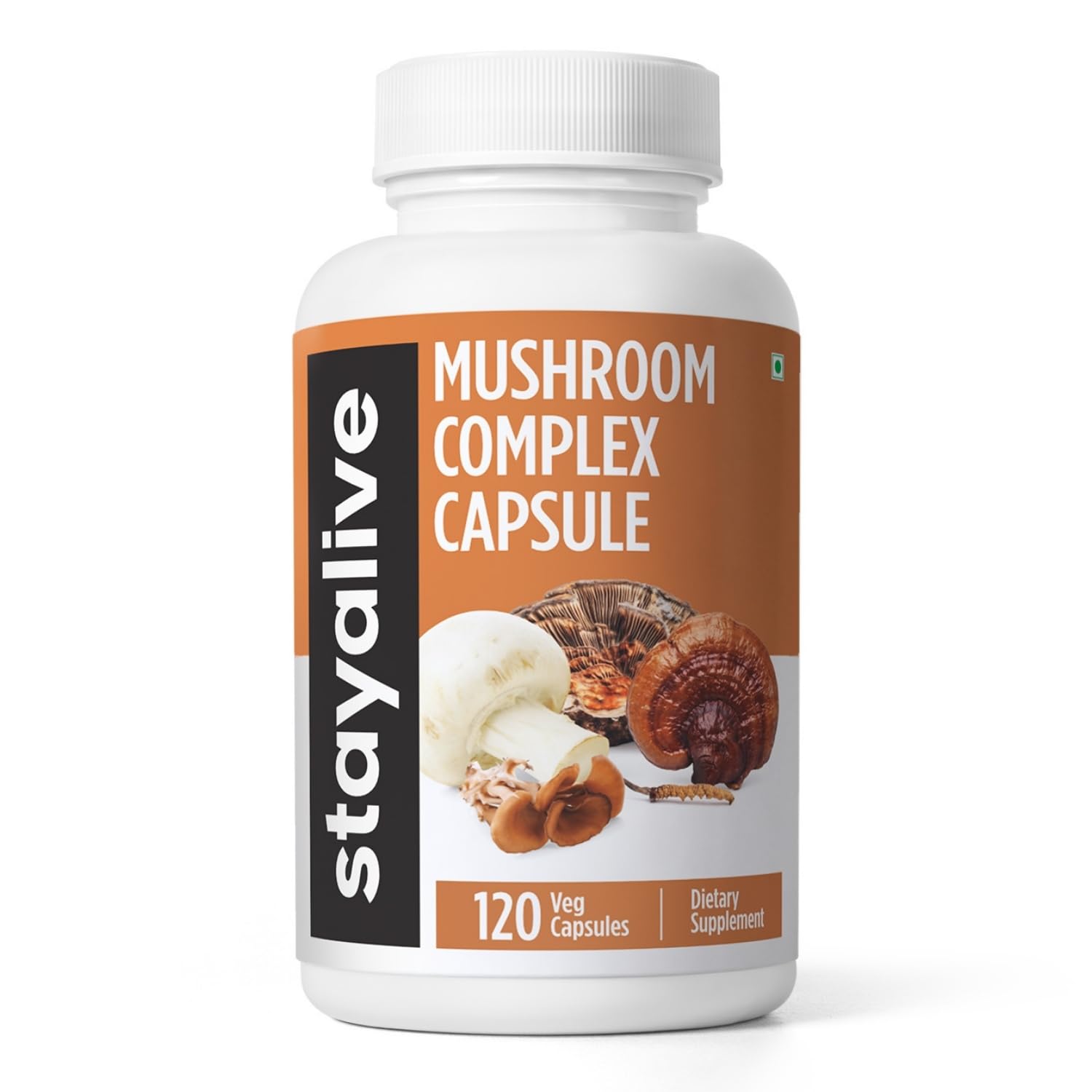 Stay Alive 6-in-1 Mushroom Complex with Lion's Mane & Reishi 1000mg Capsules – Ayurvedic Herb