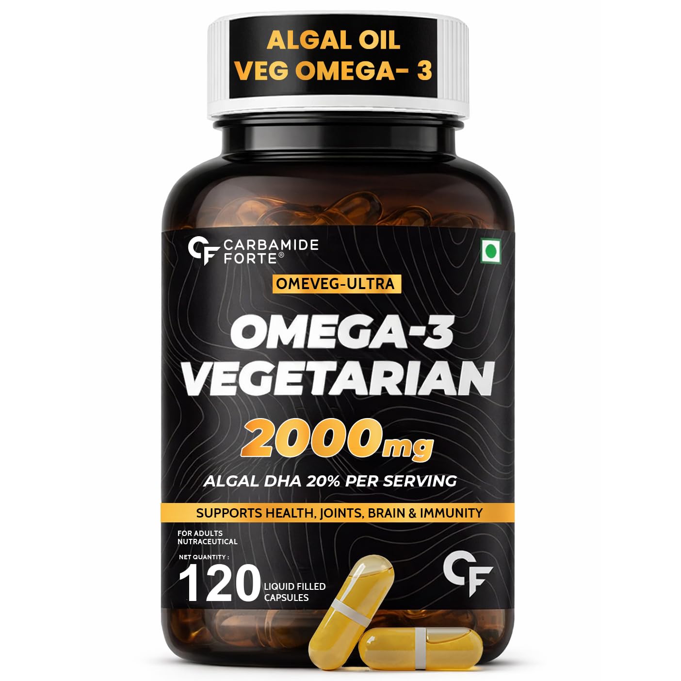 Carbamide Forte Omega-3 Algae 2000mg Capsules 60 – Ayurvedic Herb