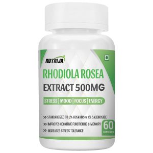 NutriJa Rhodiola Rosea Root Extract 500mg Capsules 60 – Herbal Extract