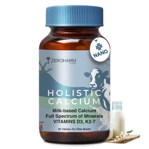 ZeroHarm Calcium + D3 + K2 + Magnesium Tablets 60 – Vegetarian Mineral