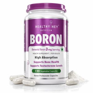 HealthyHey Boron Advanced Chelated Capsules 120 – Vegetarian Mineral