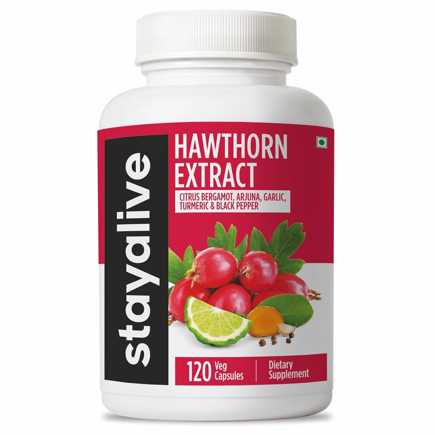 Stay Alive Hawthorn Berry Complex Capsules 120 – Ayurvedic Herb