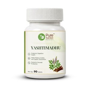 Pure Nutrition Yashtimadhu Licorice for Throat & Digestion Capsules 60 – Glycyrrhiza glabra