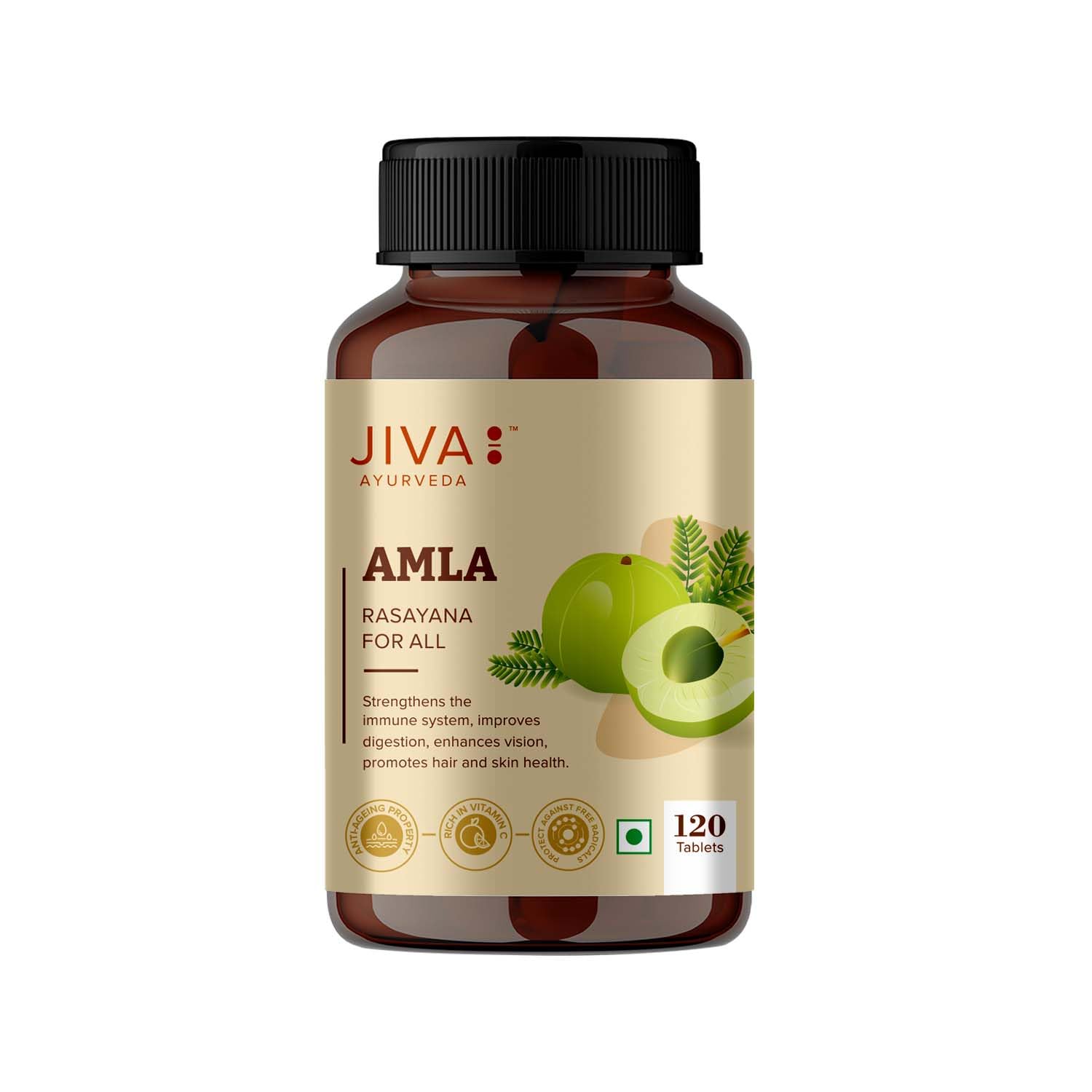 Jiva Amla 500mg Tablets 240 – Emblica officinalis