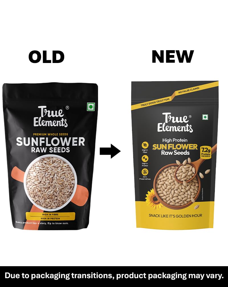 True Elements Raw Sunflower Seeds 1kg – Helianthus annuus