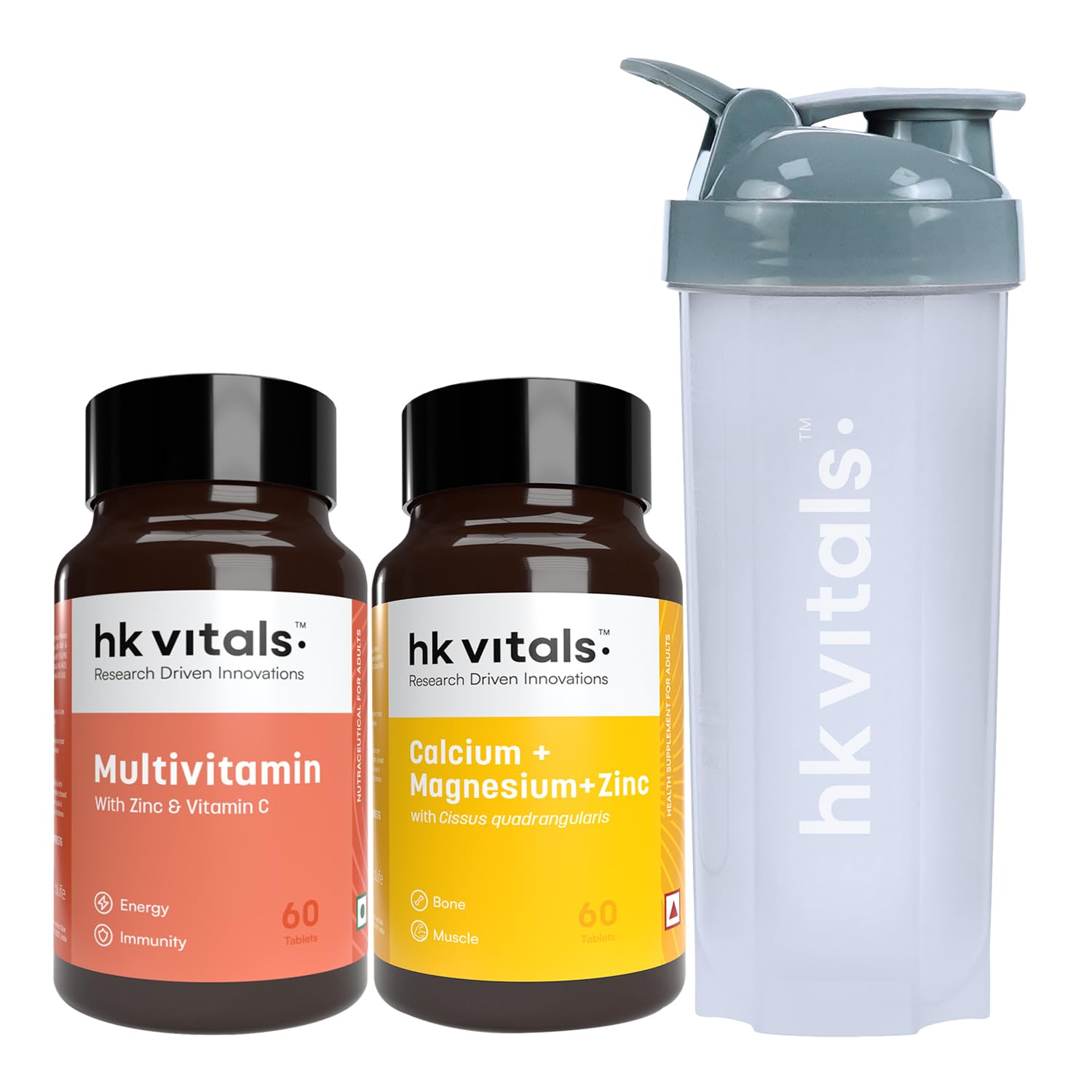 HK Vitals Calcium + Vitamin D3 for Women and Men Tablets 60 – Vitamin Supplement