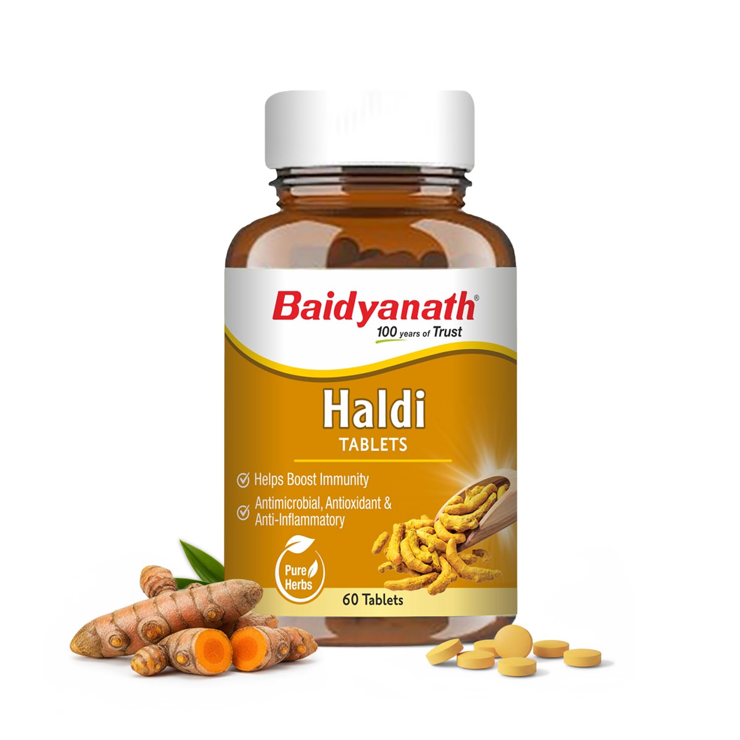 Baidyanath Haldi Tablets 60 – Curcuma longa