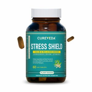 Cureveda Ashwagandha, Brahmi & Jatamansi Ayurvedic Tablets – Withania somnifera