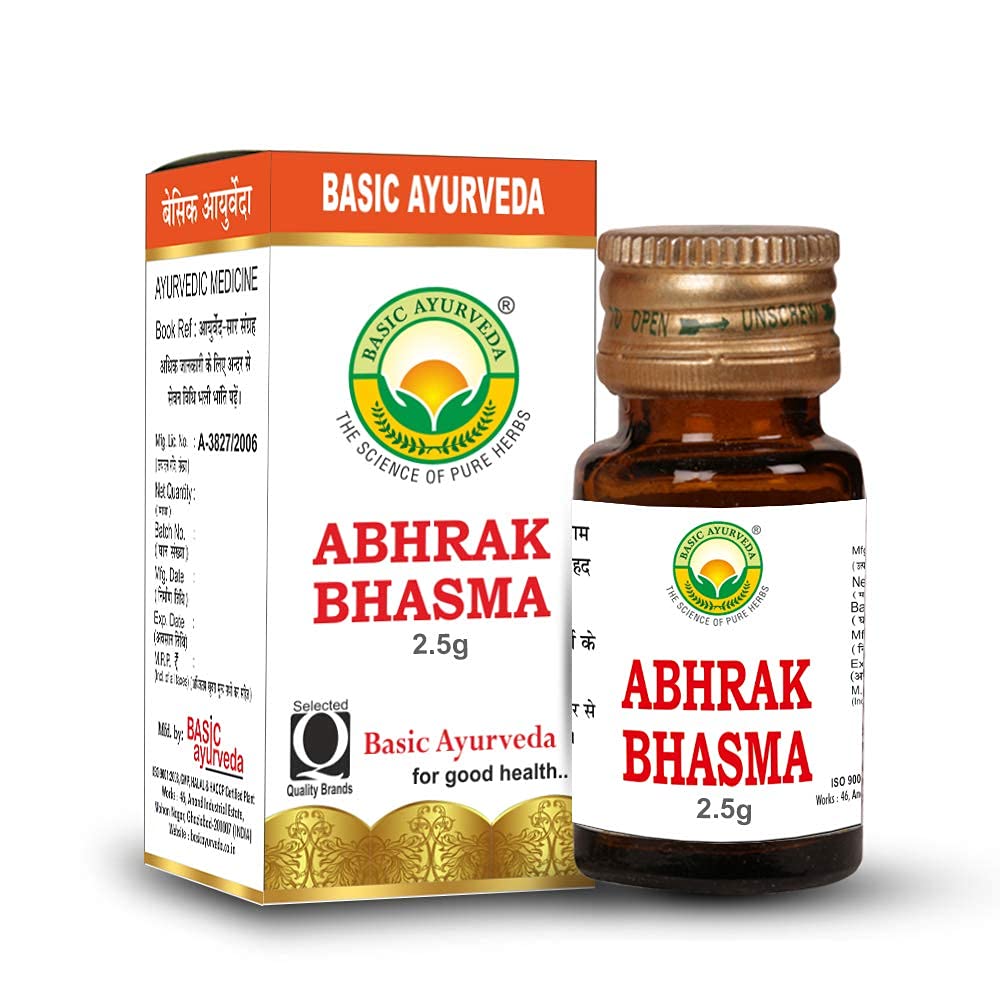 Basic Ayurveda Abhrak Bhasma Powder 2.5g – Ayurvedic Herb