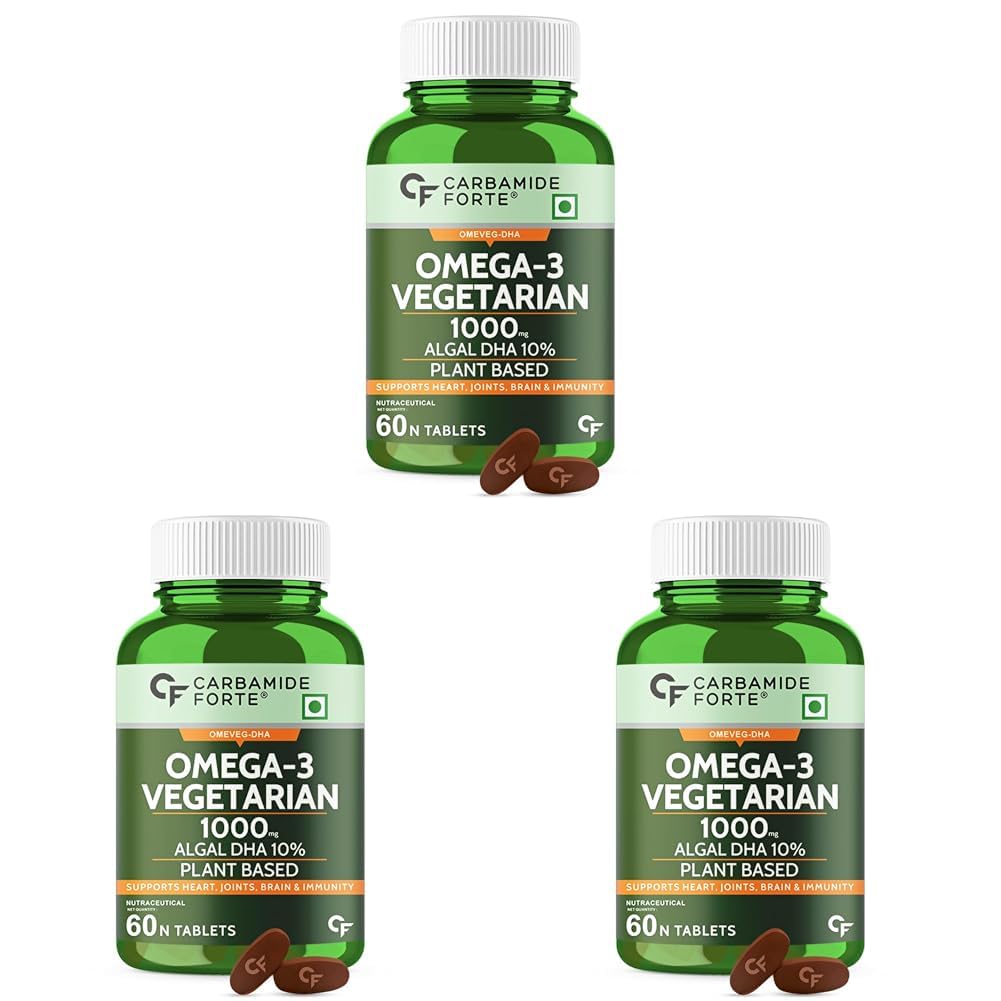 Carbamide Forte Veg Omega 3 Algal DHA 1000mg Capsules 60 – Ayurvedic Herb