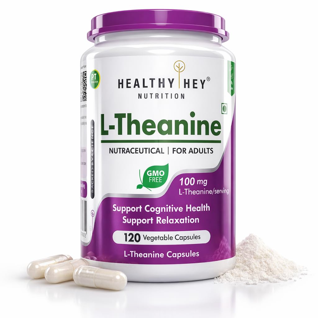 HealthyHey L-Theanine Capsules 120 – Amino Acid