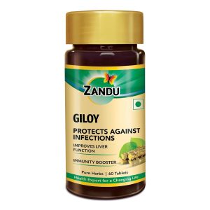 Zandu Giloy 100% Pure Extract Tablets 60 – Tinospora cordifolia