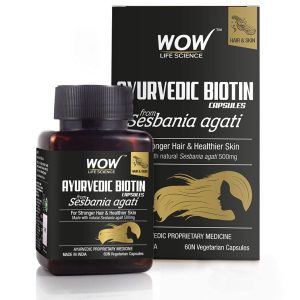 WOW Life Science Plant Biotin Capsules 60 – Ayurvedic Herb