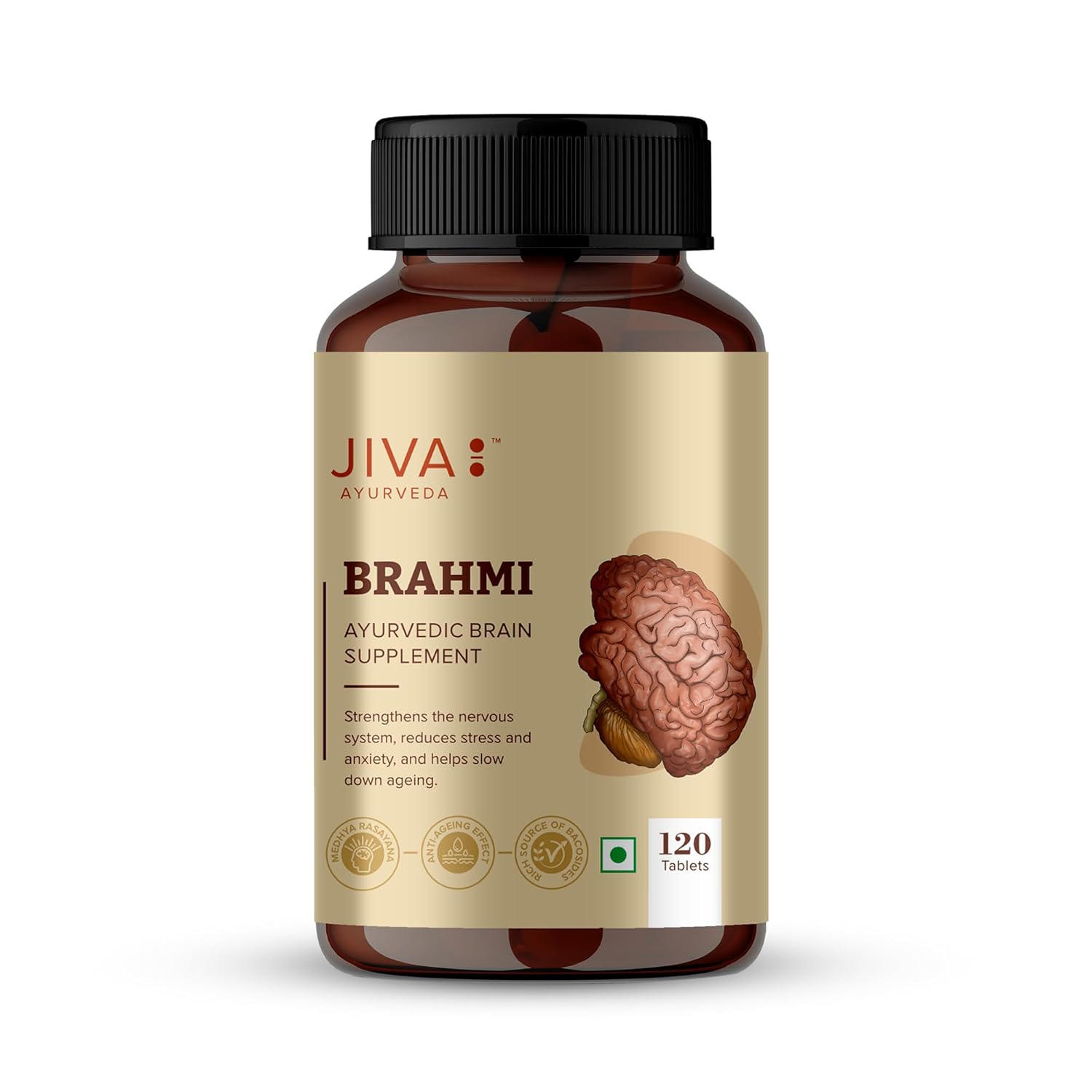 Jiva Brahmi 500mg Tablets 120 – Bacopa monnieri