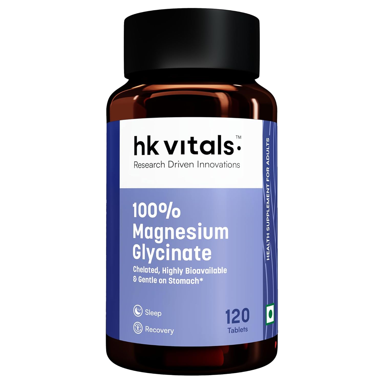 HK Vitals 100% Magnesium Glycinate Tablets – Vegetarian Mineral