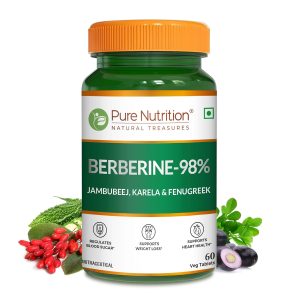 Pure Nutrition Berberine 98% with Jamun & Gymnema Tablets – Syzygium cumini