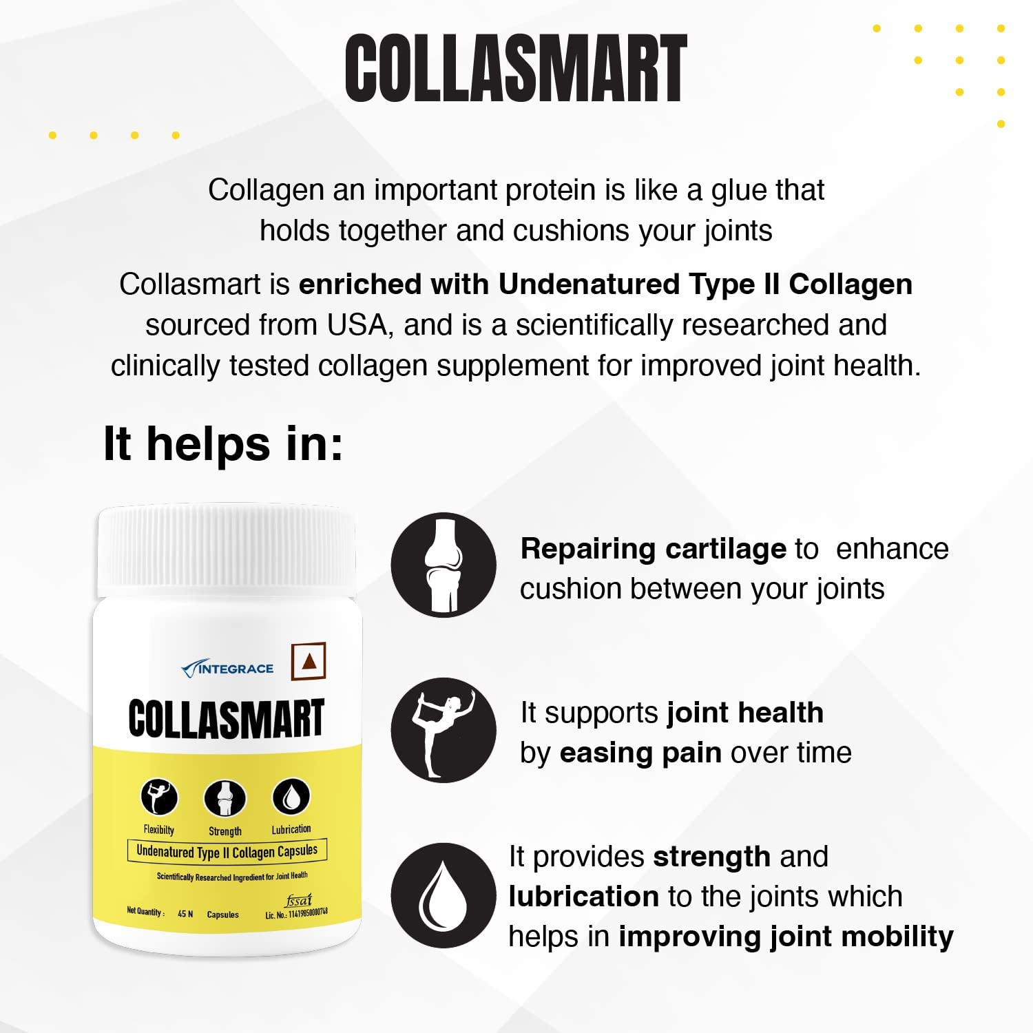 UC-II Undenatured Type II Collagen Capsules 90 – Ayurvedic Herb