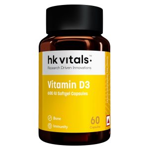 HK Vitals Vitamin D3 600IU Capsules 60 – Vitamin Supplement
