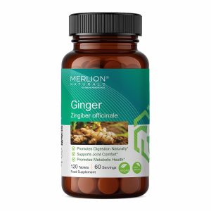 Merlion Naturals Ginger 500mg Tablets 120 – Zingiber officinale