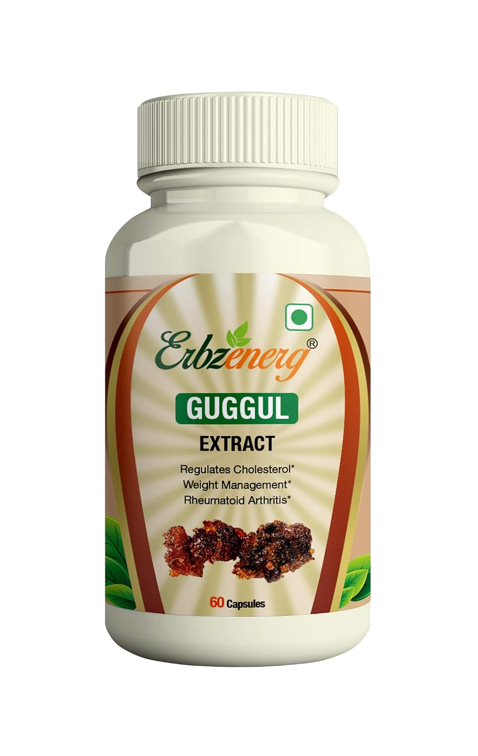 ERBZENERG Guggul Capsules 60 – Commiphora wightii