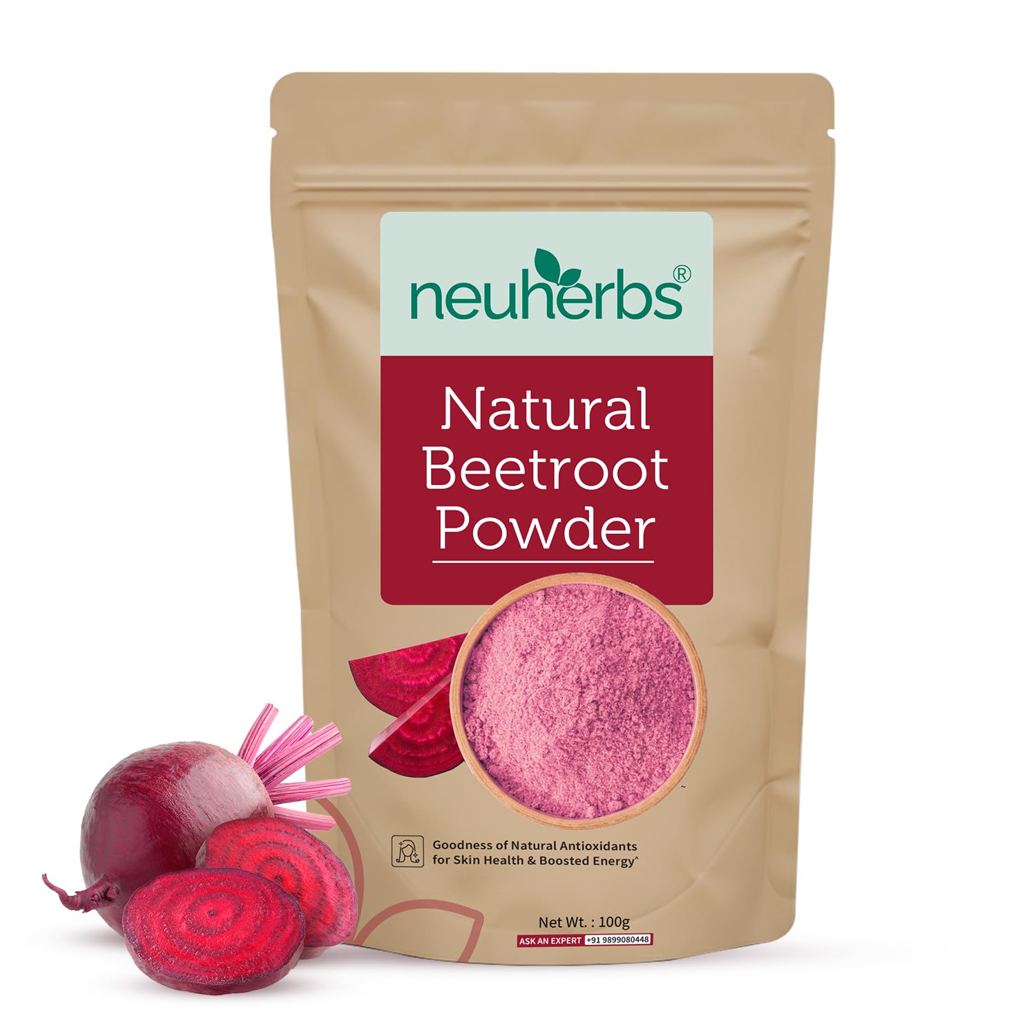 Neuherbs 100% Pure Beetroot Powder 100g – Beta vulgaris