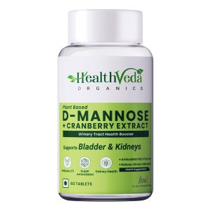 Health Veda D-Mannose with Cranberry 500mg Capsules – Ayurvedic Herb