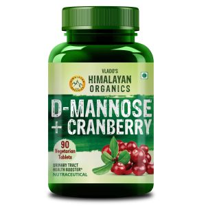 Himalayan Organics D-Mannose + Cranberry 60 Veg Capsules 60 – Ayurvedic Herb